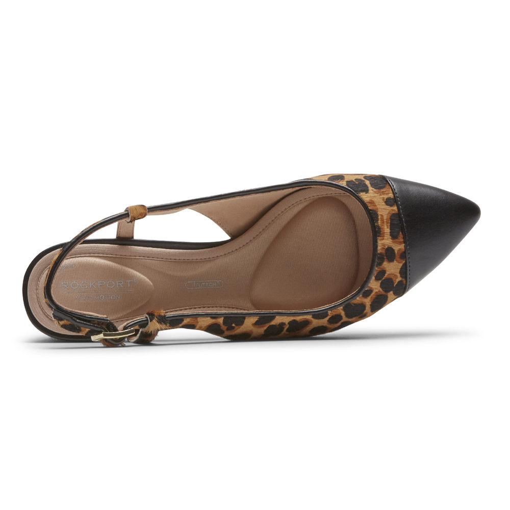 Slingback Rockport Mujer Mexico - Total Motion Salima Posted Leopardo - GKQMP1396